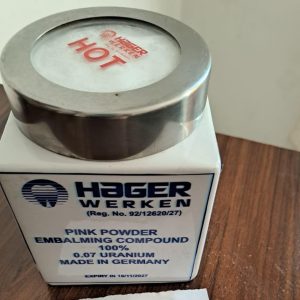 Trusted Hager Werken embalming powder supplier in South Africa. Buy original pink & white embalming powder (1kg). Call or WhatsApp +27789155305 for prices and delivery across Southern Africa.